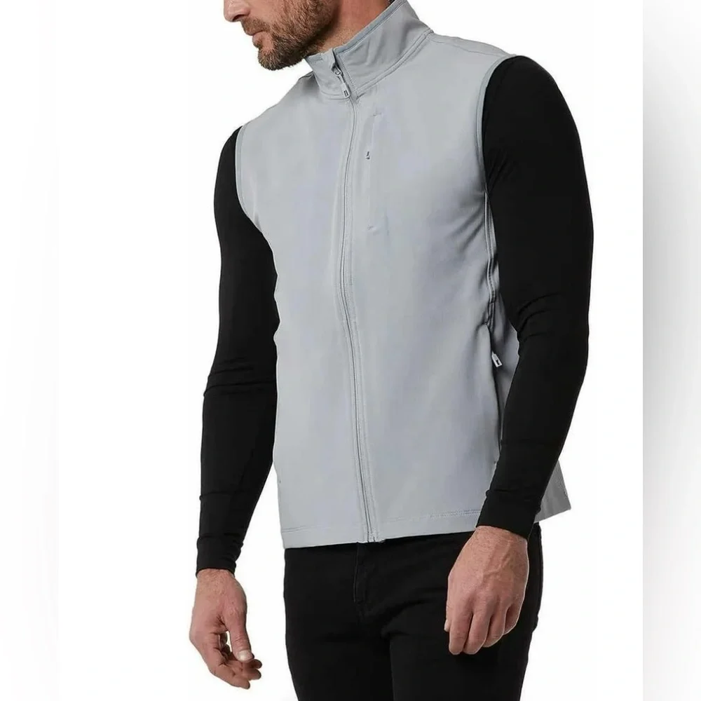 32 Degrees Heat Mens Midweight Tech Vest (X-Large, Regular, Regular, Gray)